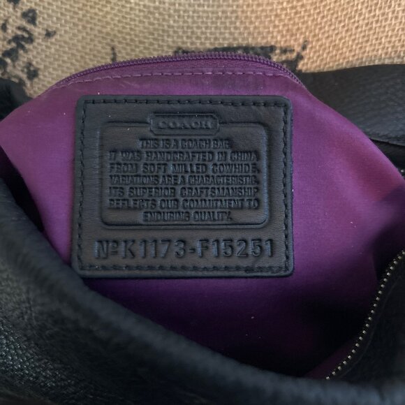 Coach Black Leather Shoulder Bag - Picture 8 of 13
